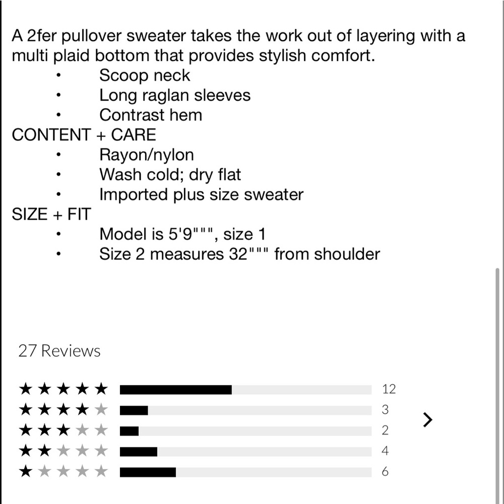 Nwt Torrid Grey Pullover Sweater layered - Picture 4 of 5